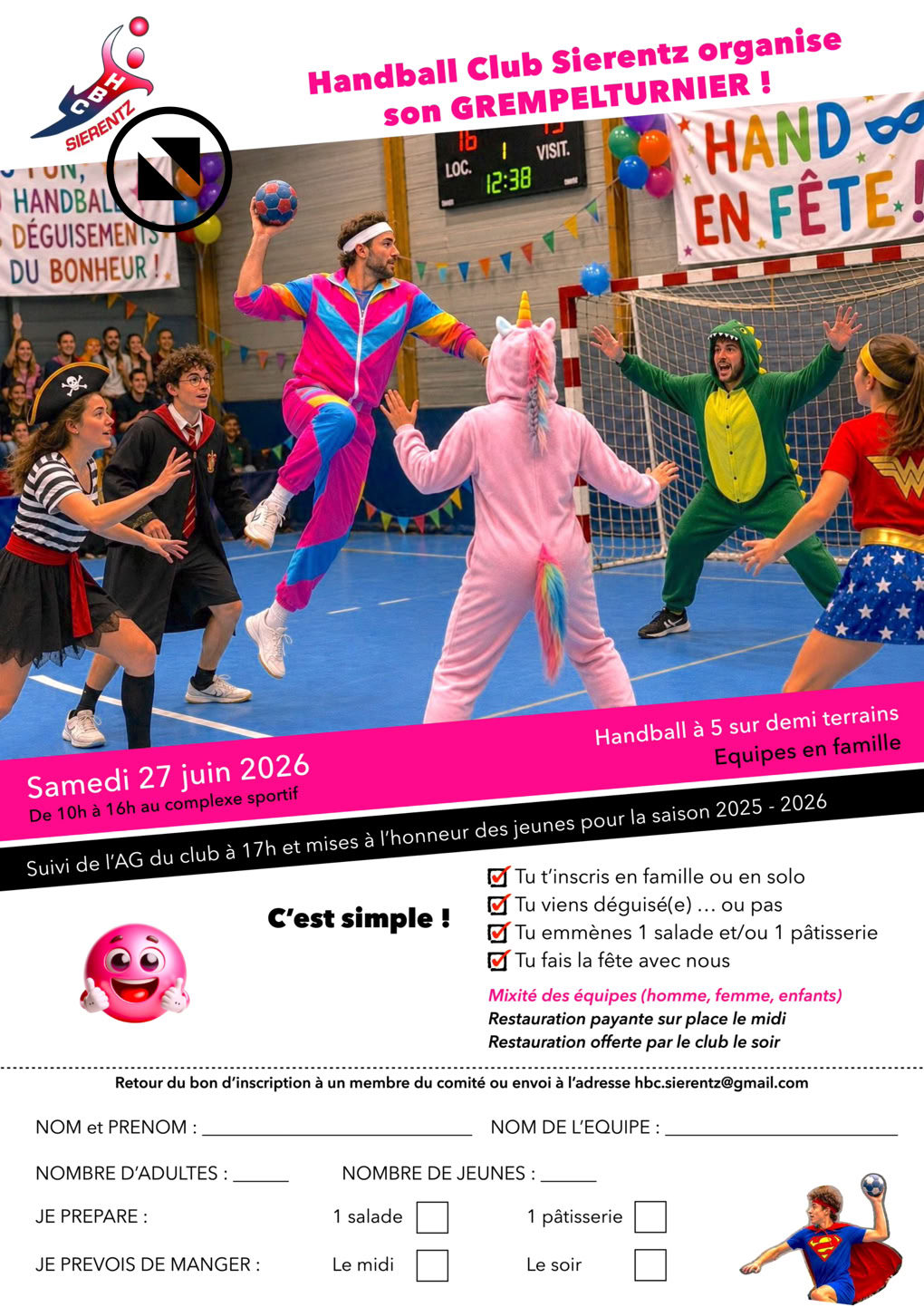 Recherche et Recrutement de joueurs de Handball